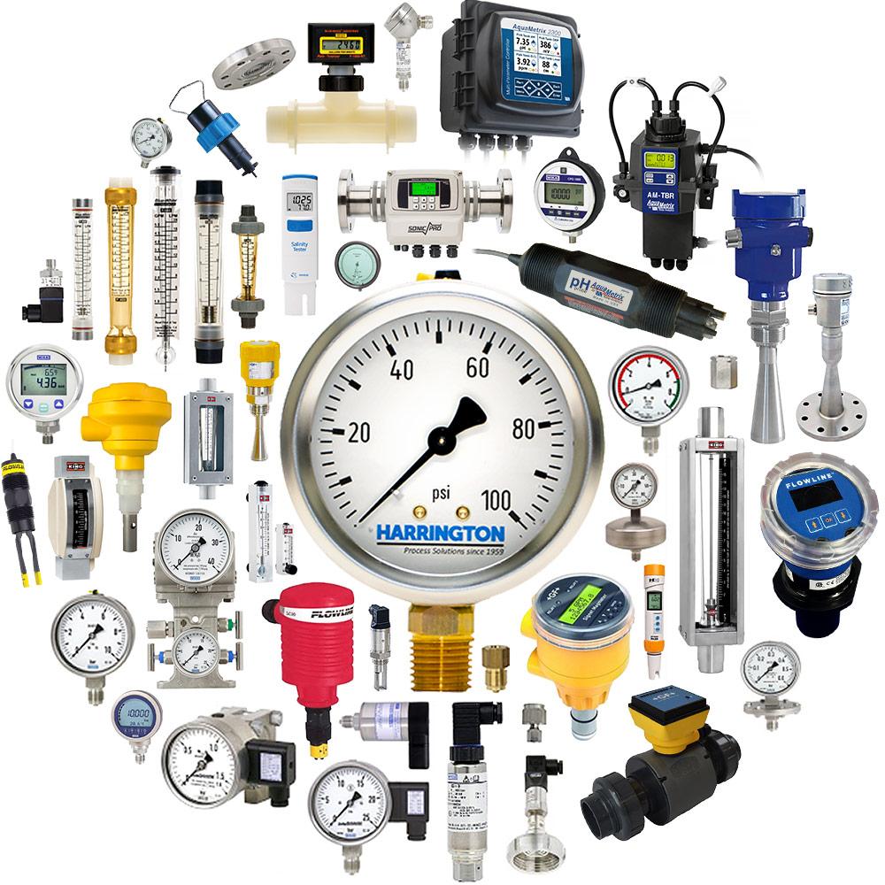 Collection of industrial instrumentation and gauges